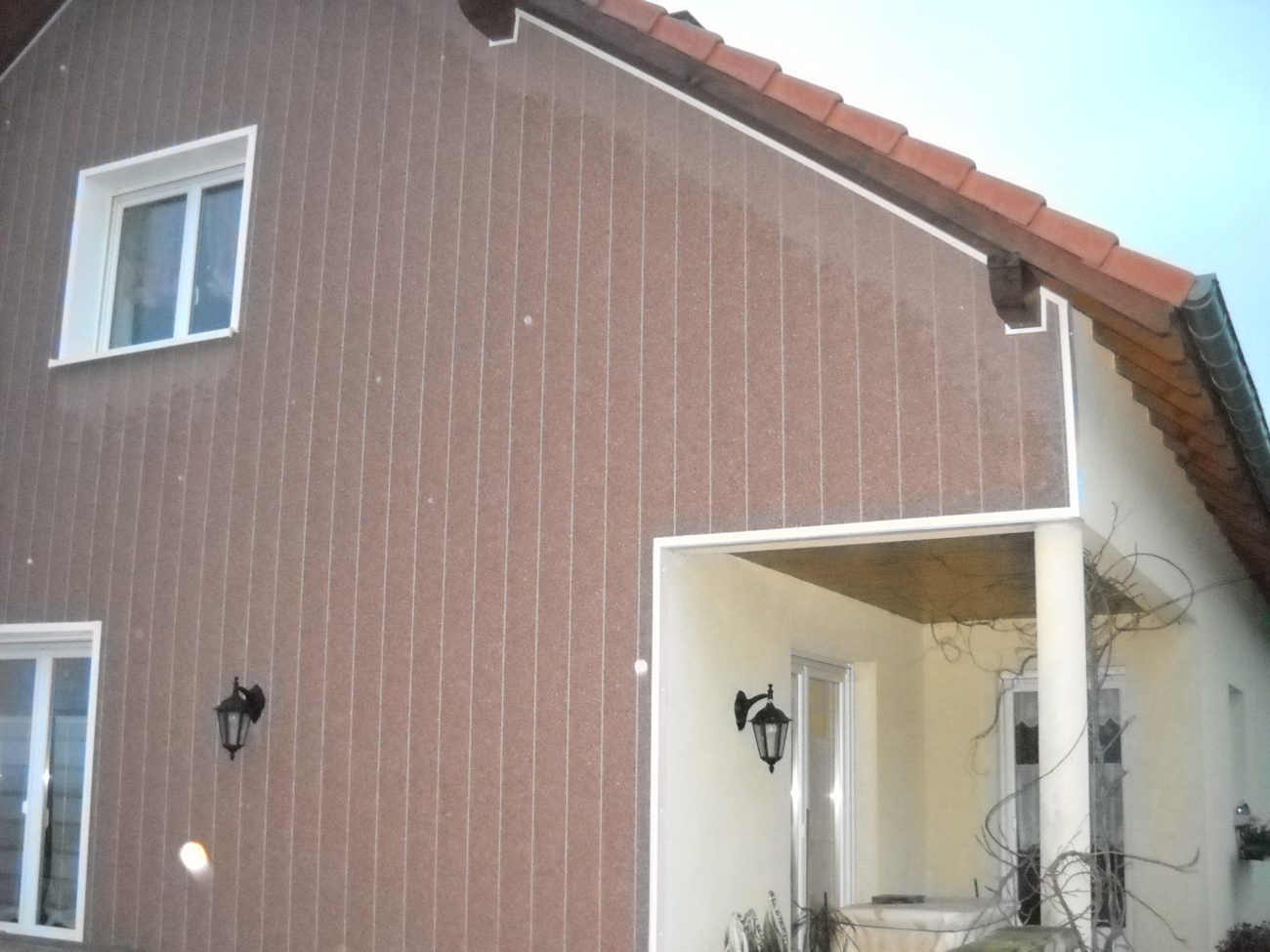 Bardage de façade sur maison