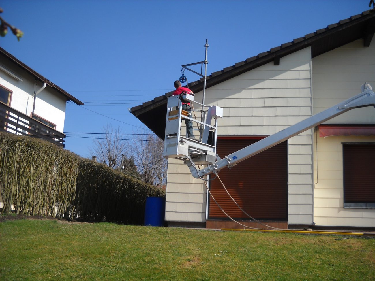 Intervention en nacelle, véhicule Entreprise Hauter